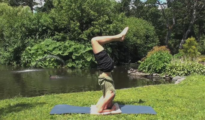 Headstand and Breathing