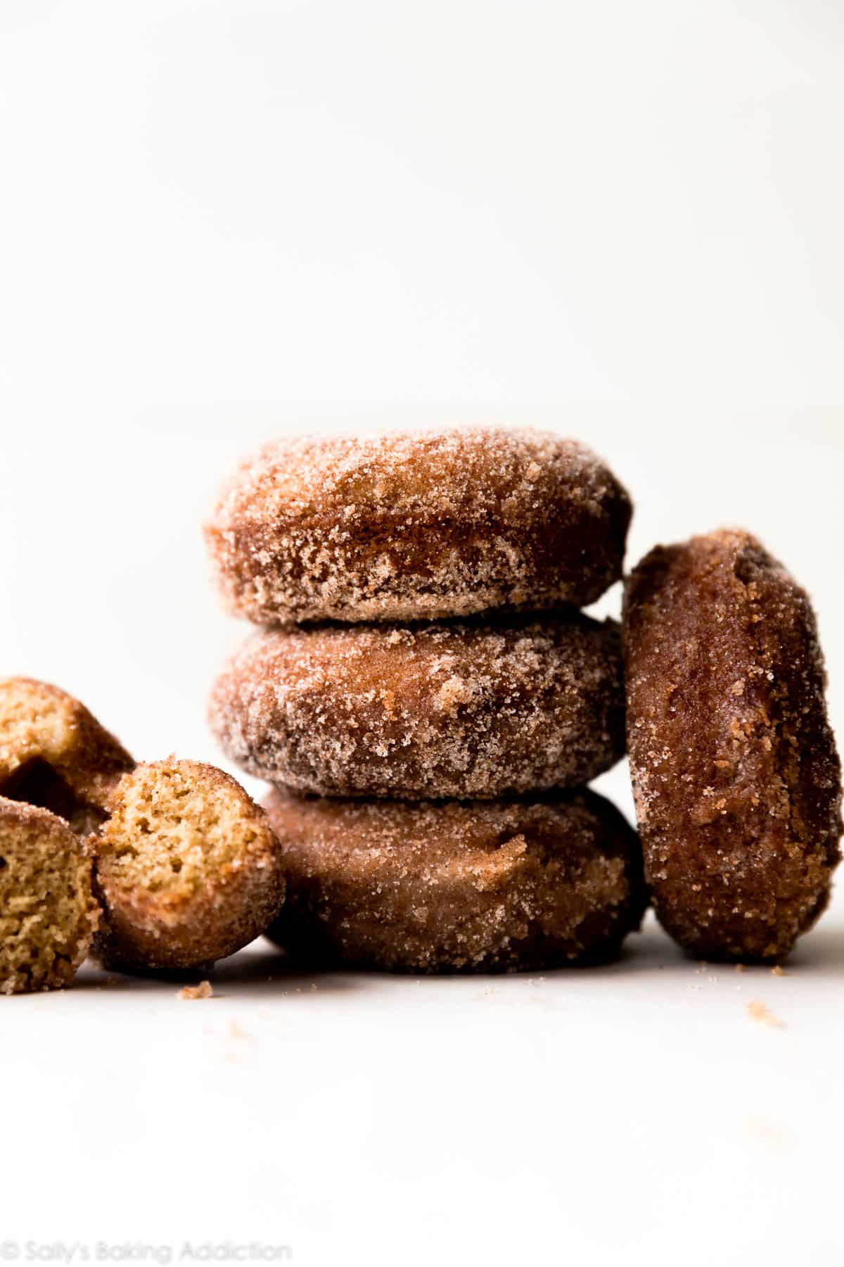 stack of apple cider donuts