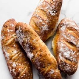 homemade artisan bread loaves