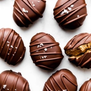 chocolate covered peanut butter Easter eggs