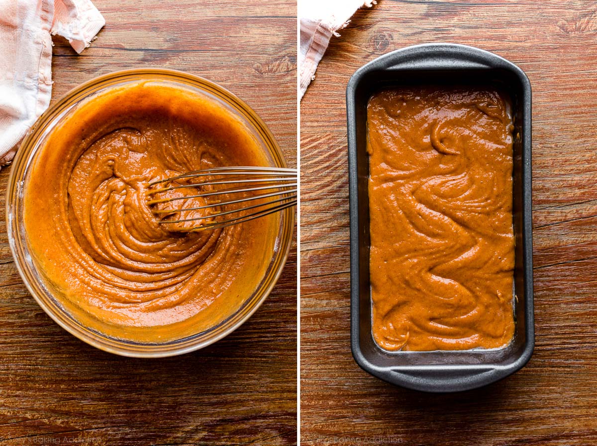 pumpkin bread batter