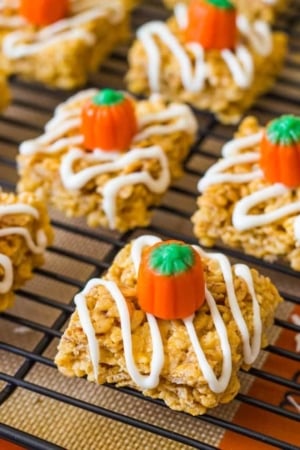 pumpkin pie Rice Krispie treats