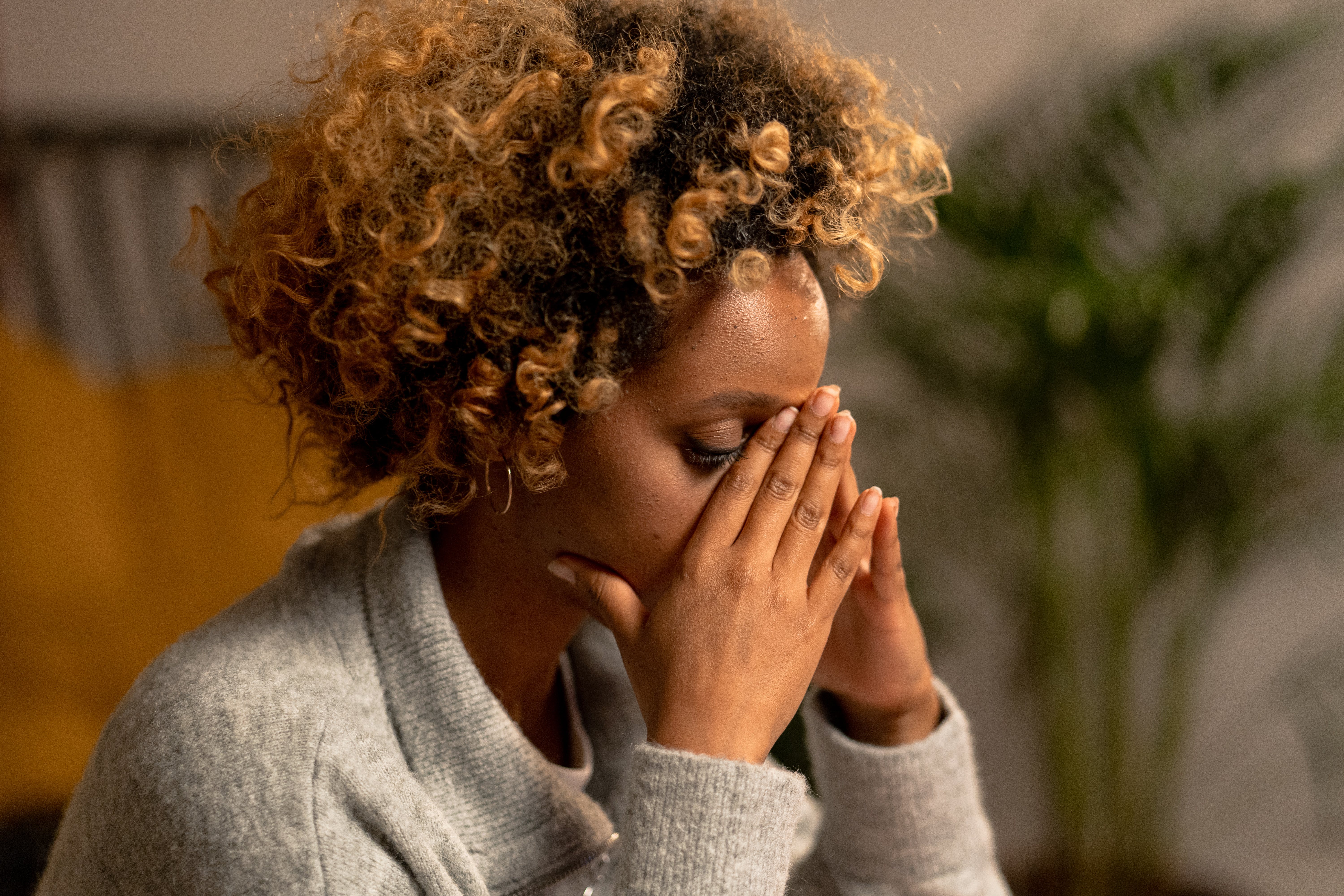 Stressed woman