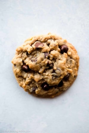 peanut butter oatmeal chocolate chip cookie