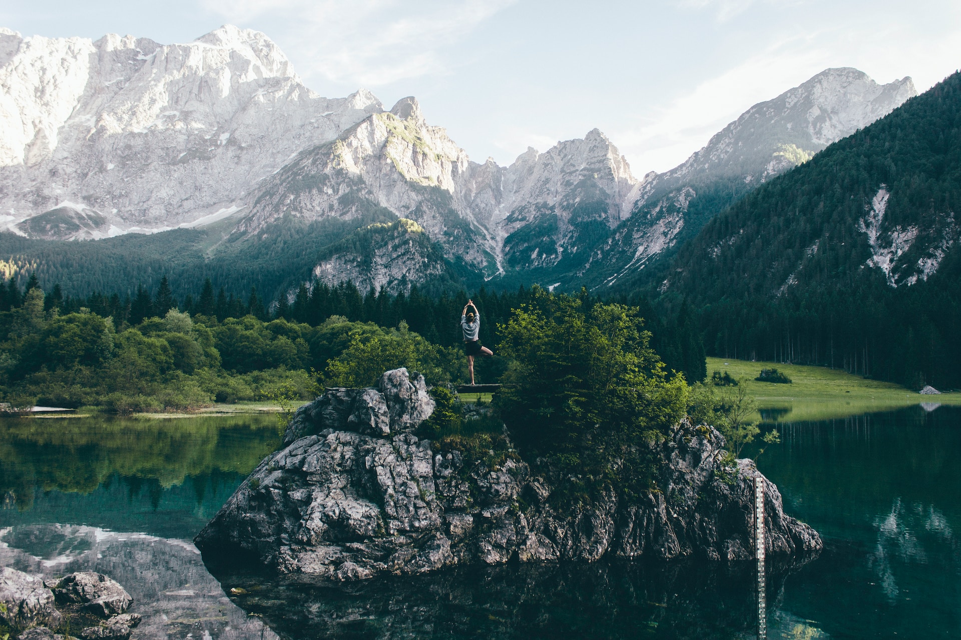 Yoga in the Mountains